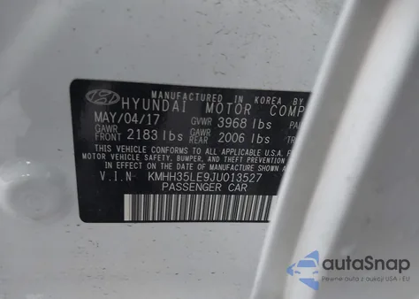 2018 Hyundai Elantra Gt from USA, damaged, VIN KMHH35LE9JU013527